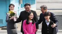 Kisah Dua Bocah Pembawa Bunga di KTT Korea Utara-Korea Selatan
