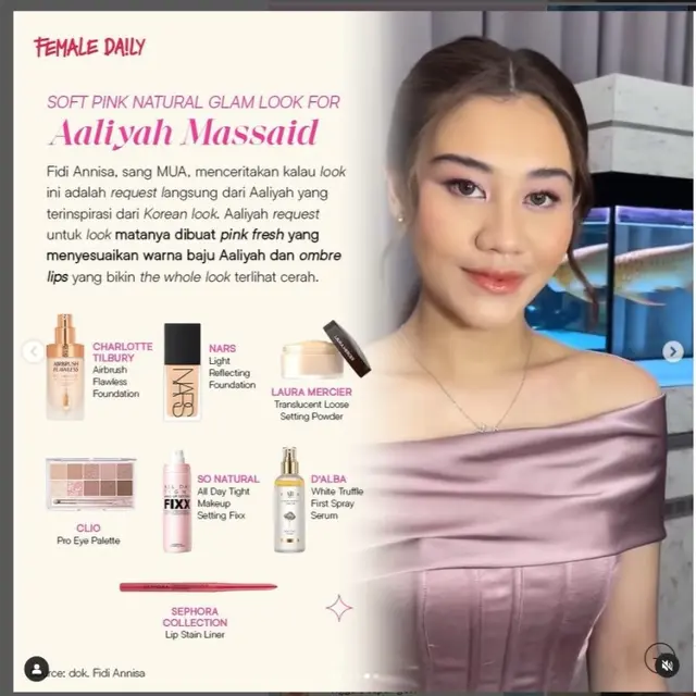 Detail Makeup Aaliyah Massaid di Pernikahan Mahalini yang Dicibir Warganet tapi Dipuji Iriana Jokowi
