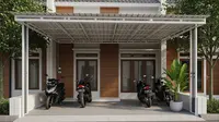 5 Ide Kanopi Teras Depan Rumah yang Cocok untuk Parkir Motor, Aman dan Estetik