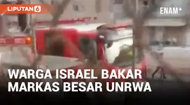 Warga Israel Bakar Perimeter Markas Besar PBB untuk Pengungsi Palestina