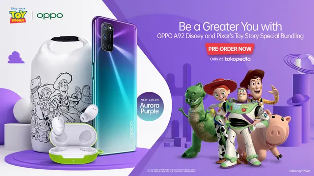 Oppo A92 Disney Bundling Pixar's Toy Story
