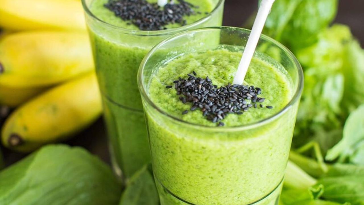 Smoothie Bayam dan Pisang