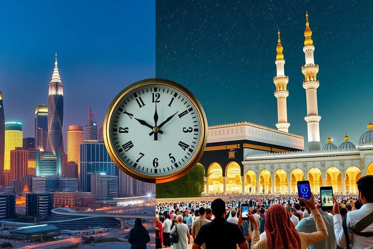 perbedaan jam indonesia dan arab