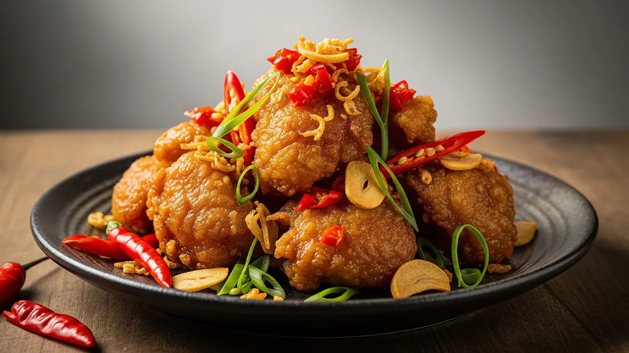 Resep Kulit Ayam Cabe Garam
