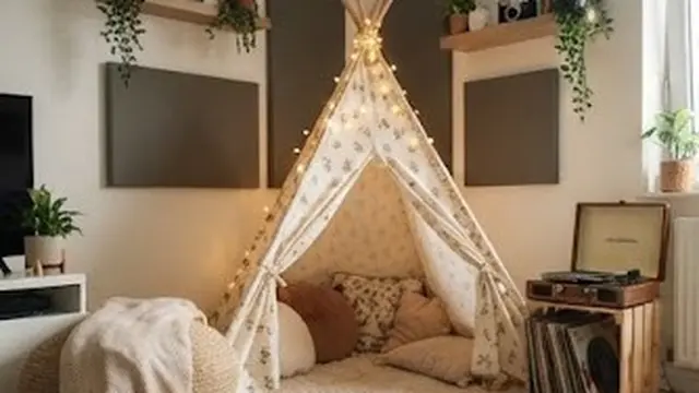 Buat Pojok Musik dengan Tenda Kecil