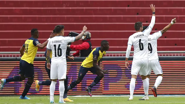 FOTO: Uruguay Takluk dari Ekuador di Kualifikasi Piala Dunia 2022