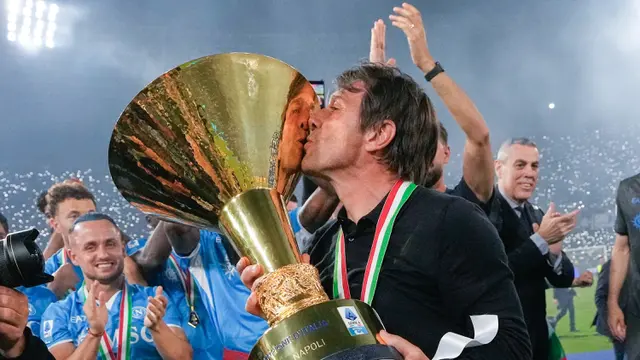 Foto: Suka Cita Napoli Setelah Sah Menjadi Jawara Liga Italia Musim 2024/2025