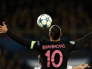 Zlatan Ibrahimovic akan habis kontraknya bersama PSG pada Desember 2015 ini dan mungkin akan berlabuh ke salah satu klub Liga Inggris. AFP/Franck Fife)