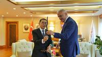 Menteri Kebudayaan RI, Fadli Zon menggelar pertemuan kemitraan dengan Menteri Kebudayaan dan Pariwisata Turki, Mehmet Nuri Ersoy di Ankara. (Foto: Istimewa/Tim Media Menteri Kebudayaan)
