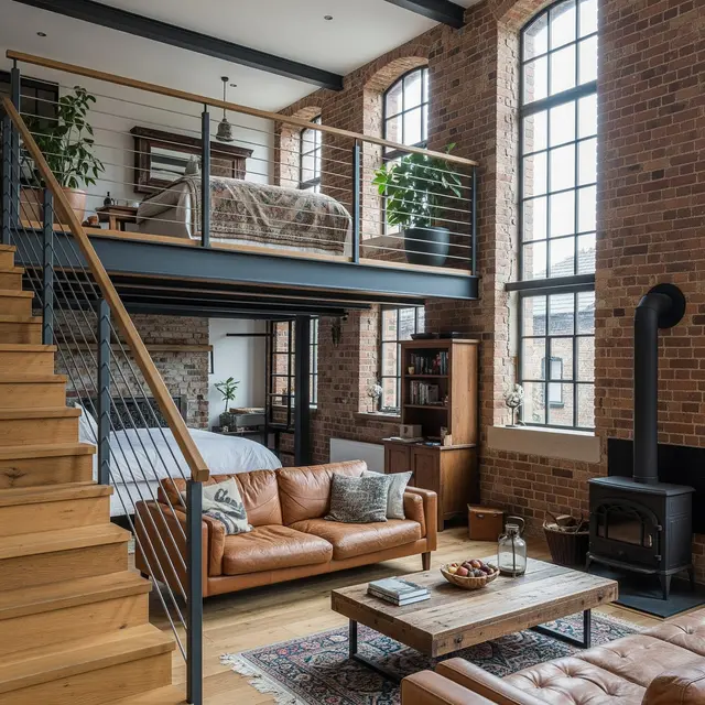 Desain Rumah Mezzanine Minimalis dengan Konsep Industrial Kekinian