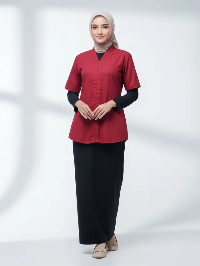 Kebaya Kartini Kain Polos 2026 yang Desainnya Modern Kekinian