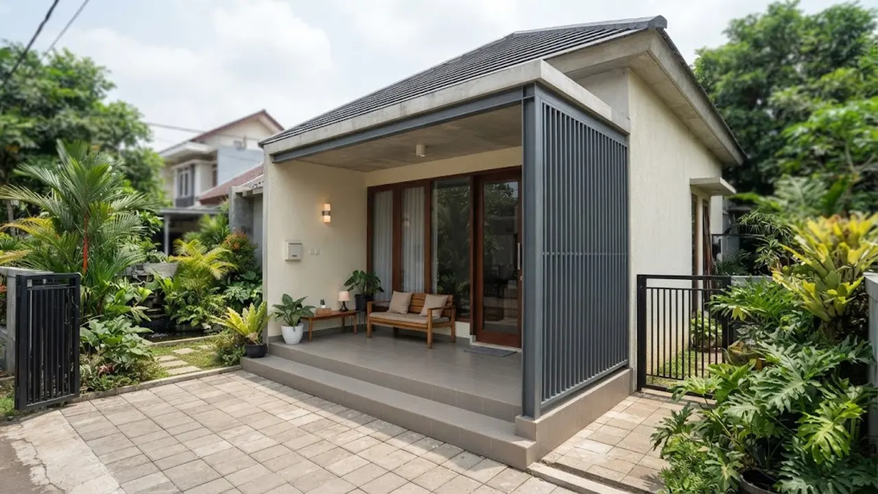 Ide Penutup Samping Teras Rumah