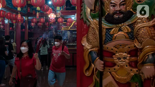 Persiapan Klenteng Hok Lay Kiong Bekasi Jelang Perayaan Cap Go Meh