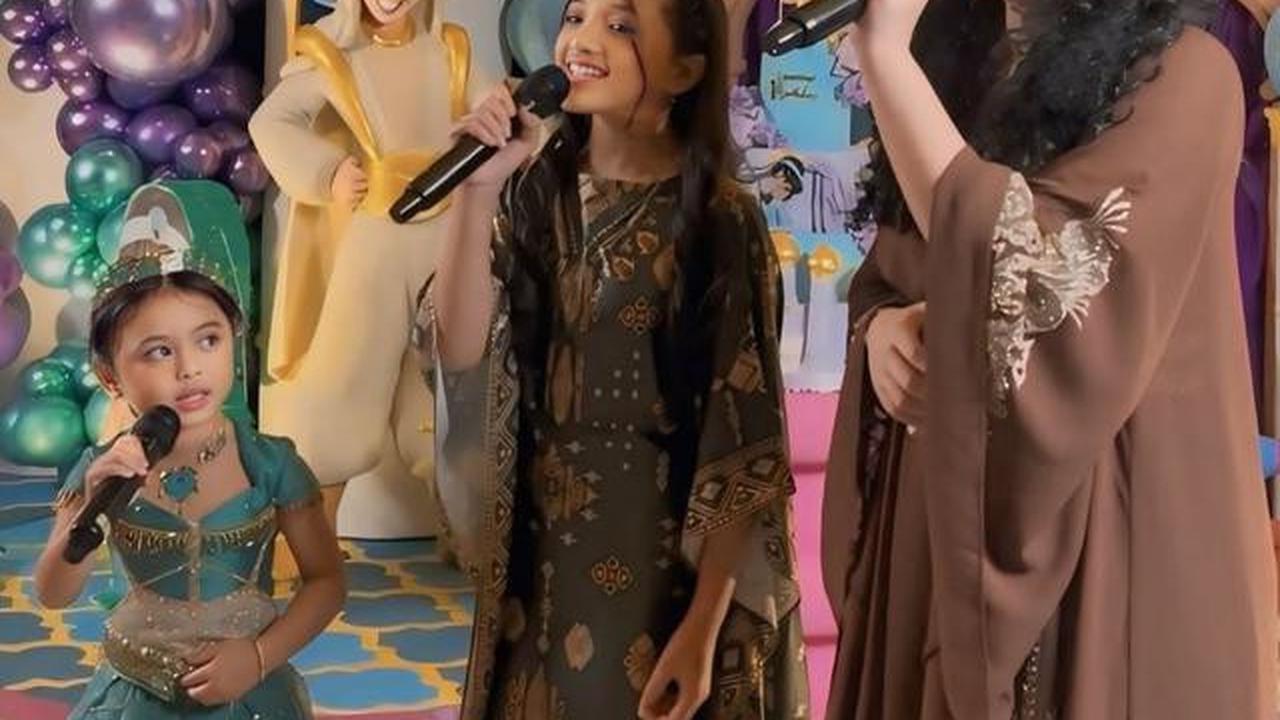 Potret Amora Lemos di Perayaan Ultah Ameena, Cantik dengan Busana Serba Cokelat