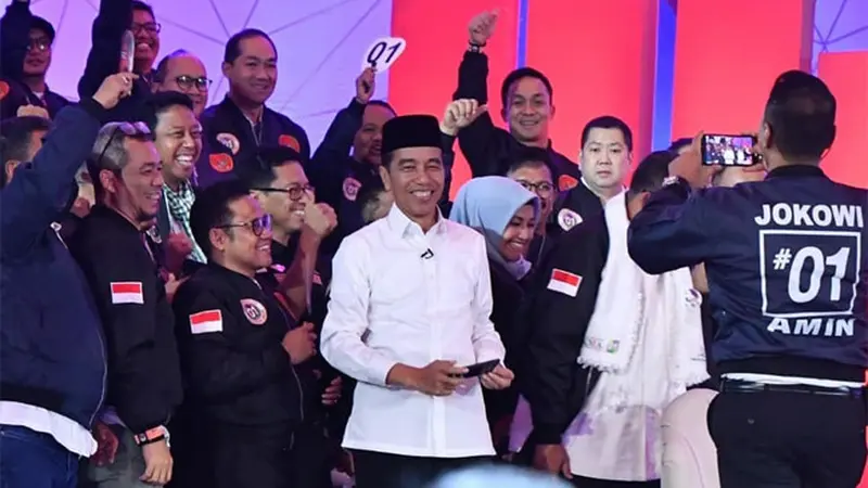 Beda yang Dilakukan Jokowi dan Prabowo Saat Jeda Iklan Debat Pilpres 2019