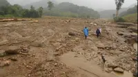 Puluhan hektar lahan pertanian milik warga Desa Atakowa, Kabupaten Lembata rusak berat diterjang banjir bandang pada, Minggu 4 April 2021 lalu. (Foto Istimewah)