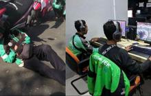 Potret Driver Ojol Istirahat, dari yang Mengisi Waktu Luang dengan Tidur sampai Bermain Game!