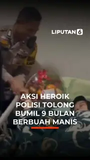 Aksi Heroik Polisi Tolong Bumil 9 Bulan Berbuah Manis