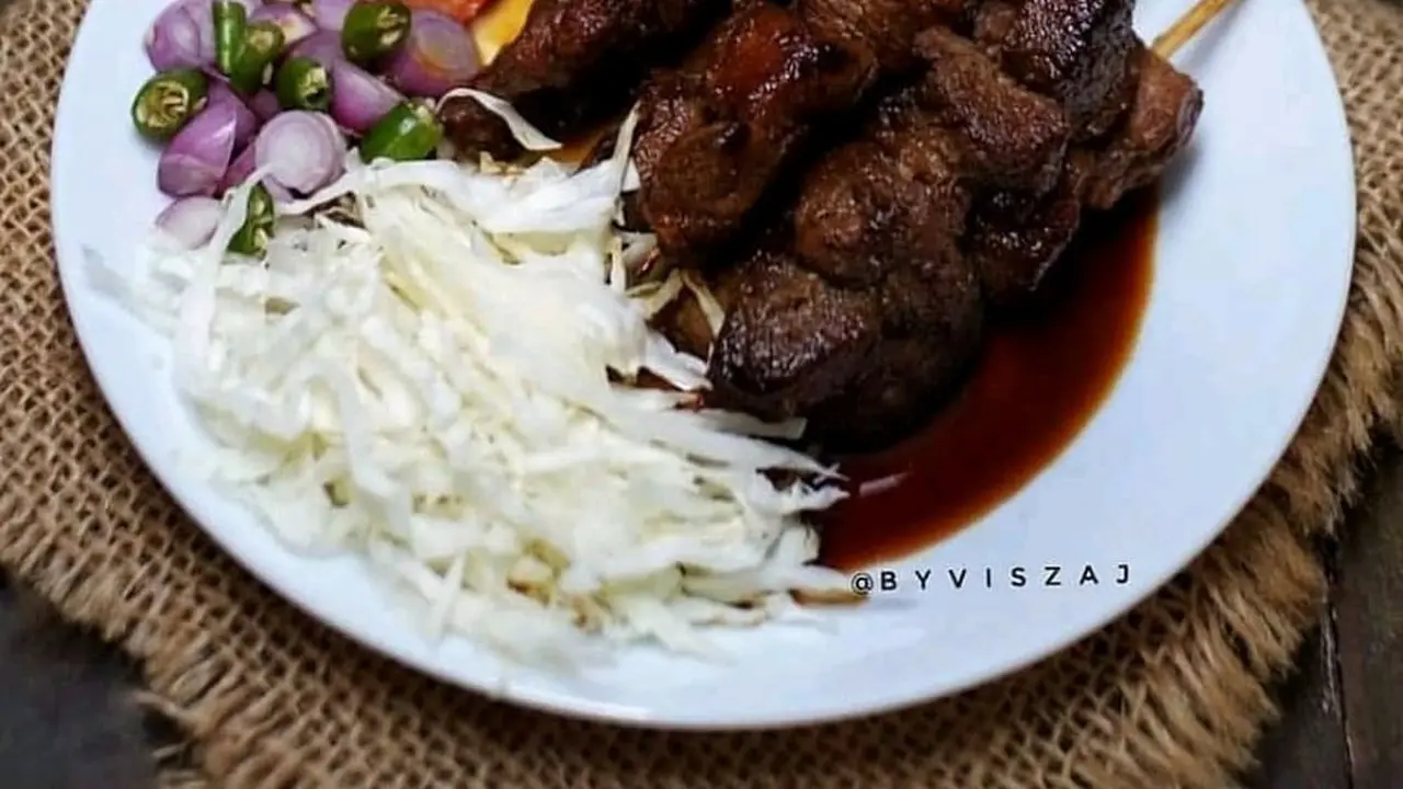 sepiring sate kambing