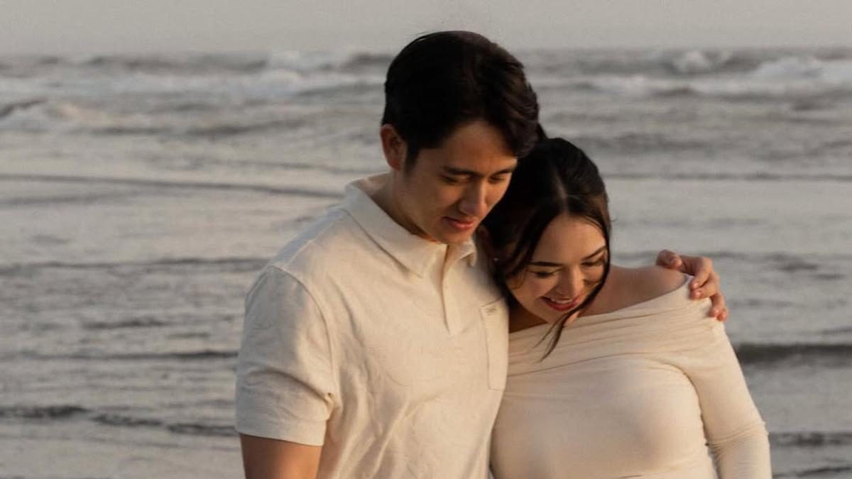 Gaya Amanda Manopo Perlihatkan Baby Bump dalam Fitted Dress, Lakoni Maternity Shoot Bareng Kenny Austin