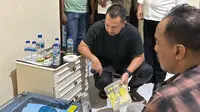 Direktur Reserse Narkoba Polda Sumut, Kombes Pol Jean Calvijn Simanjuntak, saat memimpin pengungkapan kasus narkoba
