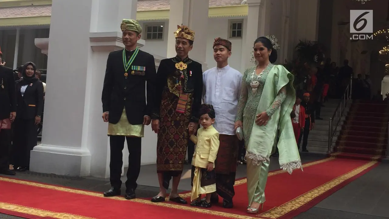Kenakan Baju Adat Bali, Jokowi Ajak Jan Ethes di HUT ke-74 RI