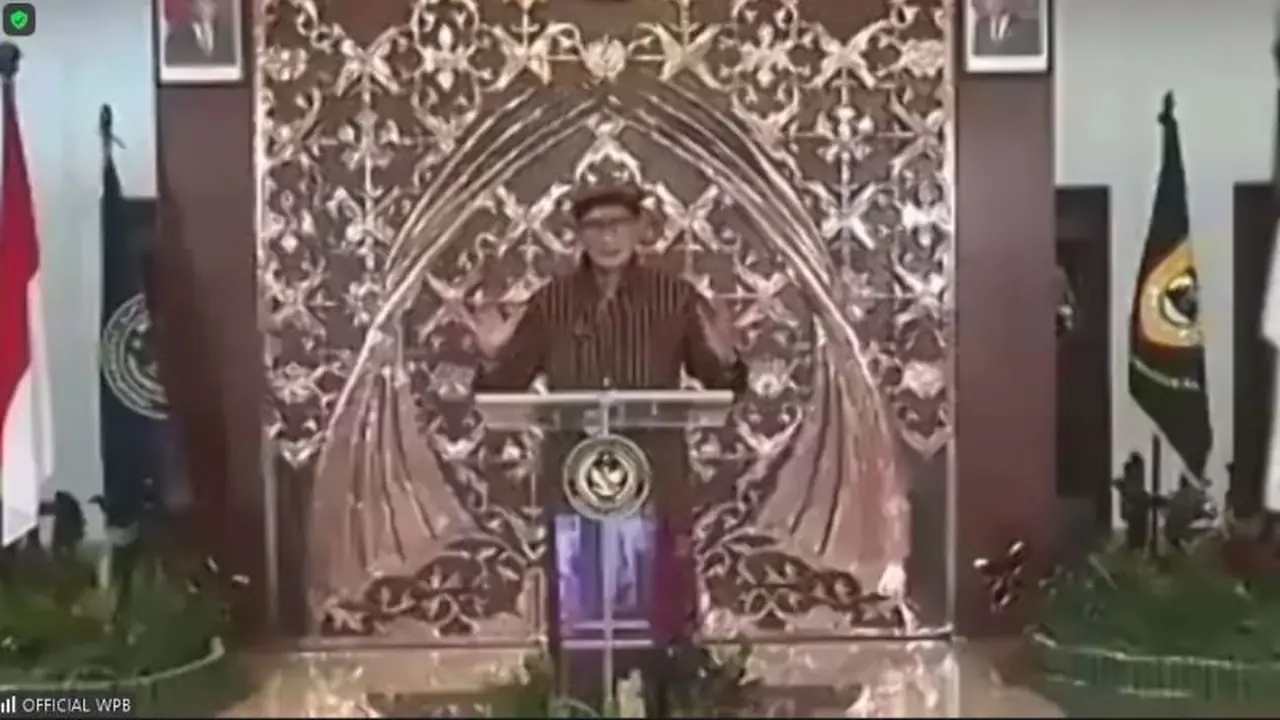 Menparekraf Sandiaga Uno di Weekly Press Briefing