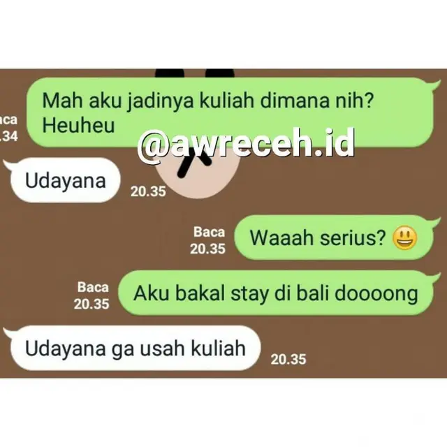 6 Chat Tanya Seputar Kuliah Ini Sering Terjadi, Endingnya Bikin Gagal Paham