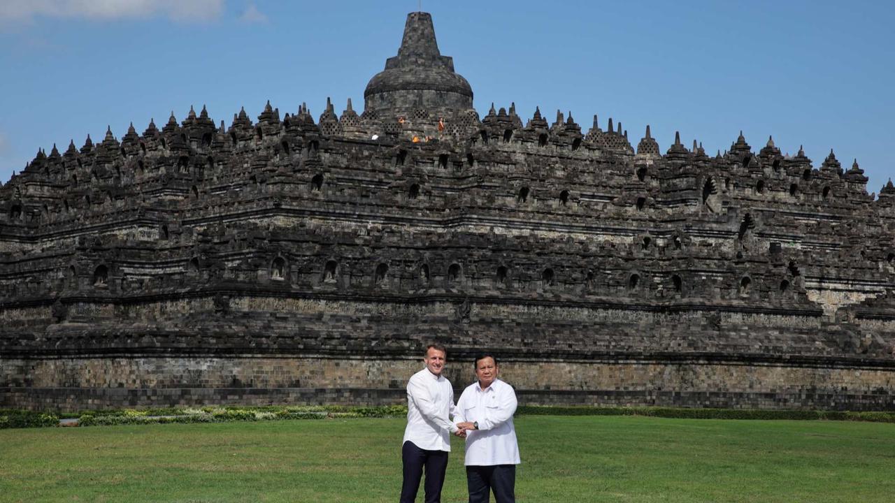 Prabowo ajak Presiden Prancis Emmanuel Macron keliling Candi Borobudur