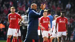 Berkat hasil ini, Forest berada posisi ketiga klasemen Premier League dengan 51 poin. Sementara itu, Man City menghuni peringkat keempat dengan 47 poin. (AP Photo/Rui Vieira)