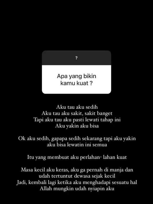 Unggahan Lolly. (Foto: Dok. Instagram @1a.uraa)