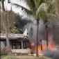 Pesawat Voepass jatuh di Sao Paulo, Brasil, Jumat 9 Agustus 2024. (Frame Grab/Felipe Magalhaes Filho/AP)