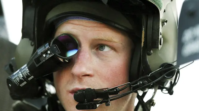 Foto Pangeran Harry Saat Bertugas di Afghanistan, diambil pada 12 Desember 2012. (AP Photo/ John Stillwell, File)