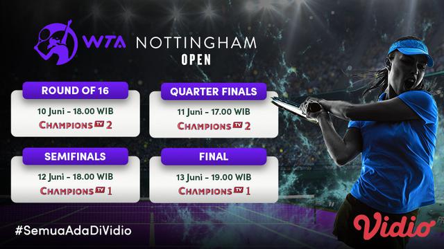 Live Streaming Pertandingan WTA Nottingham Open 2021 Pekan Ini di Vidio