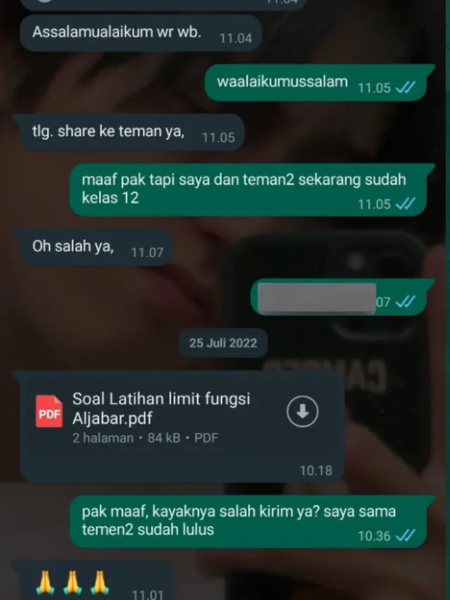 6 Chat Guru Salah Kirim Informasi ke Grup Siswa Sudah Lulus Ini Bikin Sedih