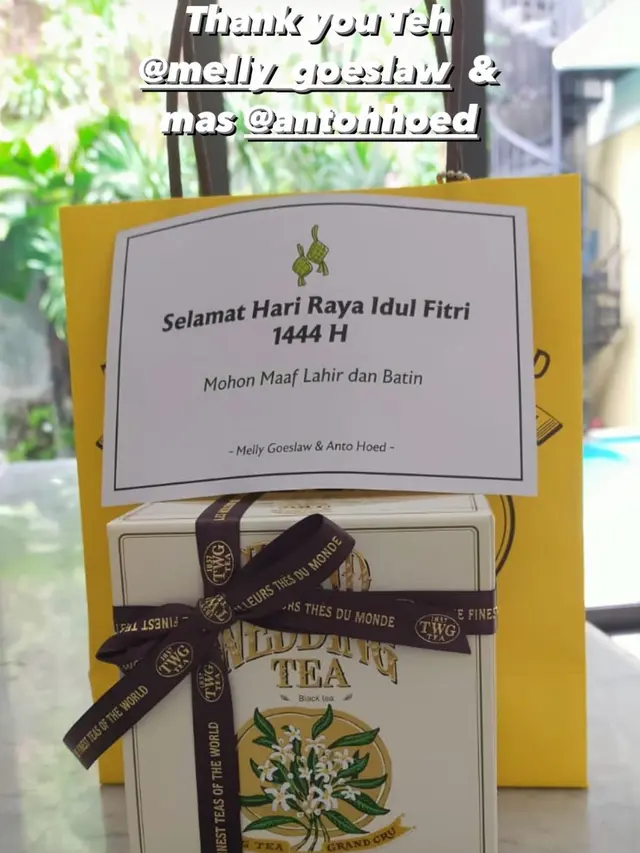 Hampers Lebaran Artis 2023. (Foto: Instagram Stories/bclsinclair)
