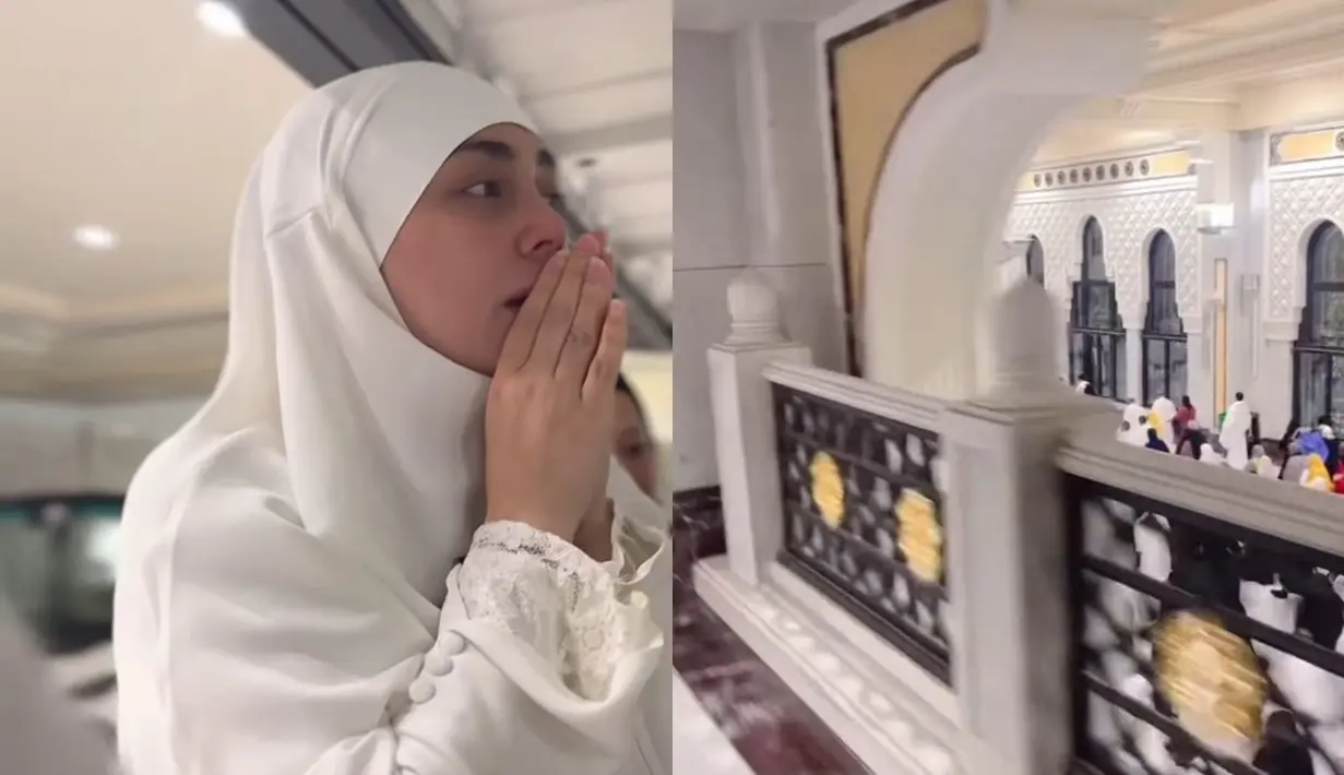Buggy car atau mobil golf ini digunakan di rooftop Masjidil Haram, khusus di jalur lingkar tawaf. Awalnya hanya diperuntukkan bagi jemaah difabel dan lansia, tapi kini jemaah umum juga bisa mencobanya. Celine pun memilih cara ini untuk merasakan thawaf dengan nyaman. (Liputan6.com/IG/@celine_evangelista)