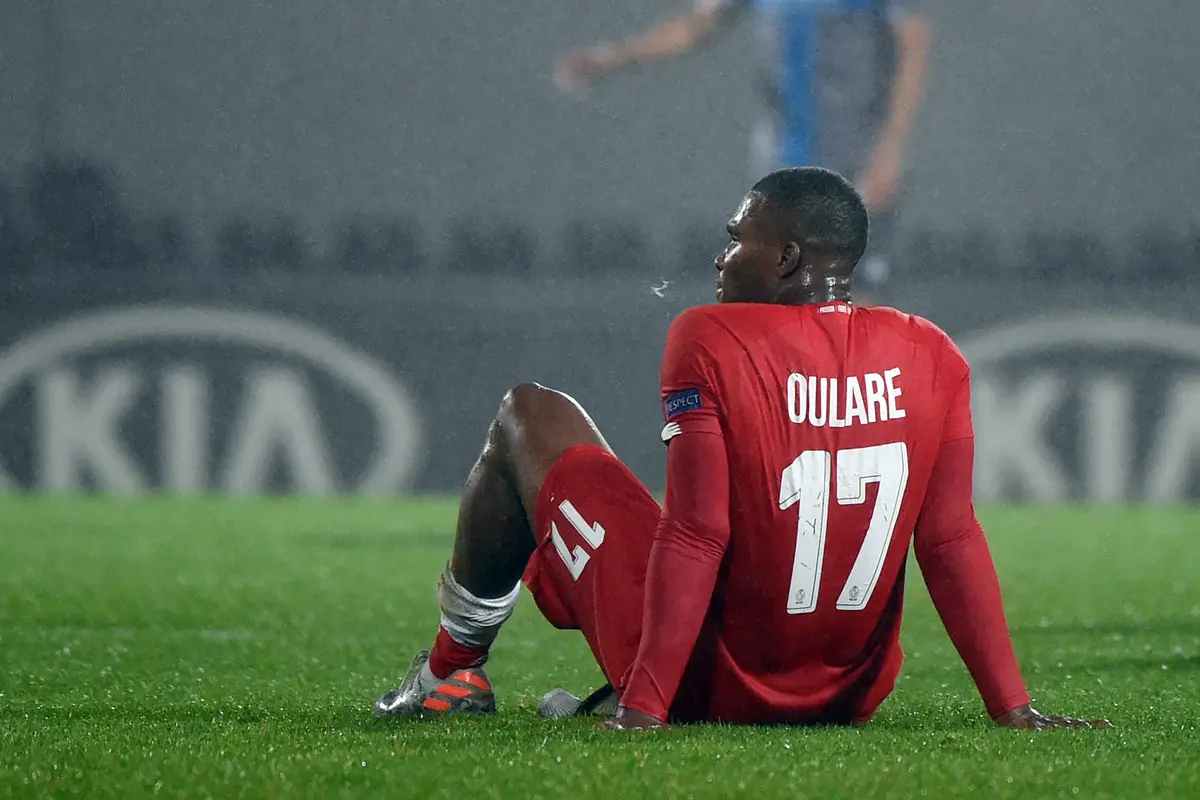 Obbi Oulare, pemain asal Belgia didenda karena melanggar aturan lockdown saat pandemi virus Corona Covid-19