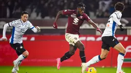 Torino menang atas Atalanta dengan skor 3-0. (Fabio Ferrari/LaPresse via AP)