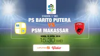 Live Streaming Liga 1: Barito Putera Vs PSM Makassar