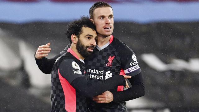 Foto Liga Inggris: Mohamed Salah Borong Dua Gol, Liverpool Bungkam West Ham United