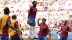 Bek Kosta Rika, Keysher Fuller berselebrasi usai mencetak gol ke gawang Jepang selama pertandingan grup E Piala Dunia 2022 Qatar di Stadion Ahmad Bin Ali di Al Rayyan, Qatar, Minggu, 27 November 2022. Kosta Rika menang tipis atas Jepang dengan skor 1-0. (AP Photo/Francisco Seco)