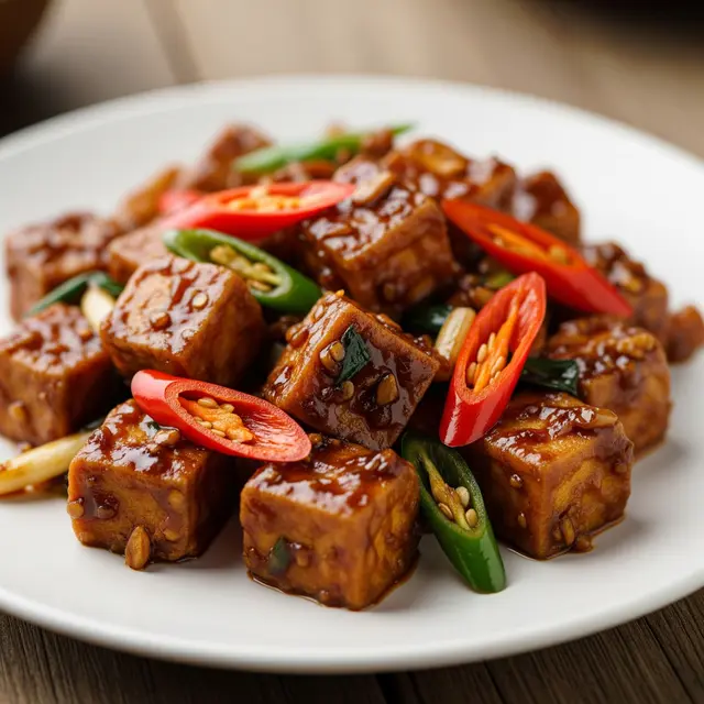 Resep Tumis Tahu Pedas Sederhana (Image by Gemini AI)