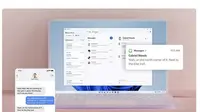 Phone Link di PC atau laptop Windows 11 kini mendukung tautan dengan iPhone dan akses iMessages. (Doc. Microsoft)