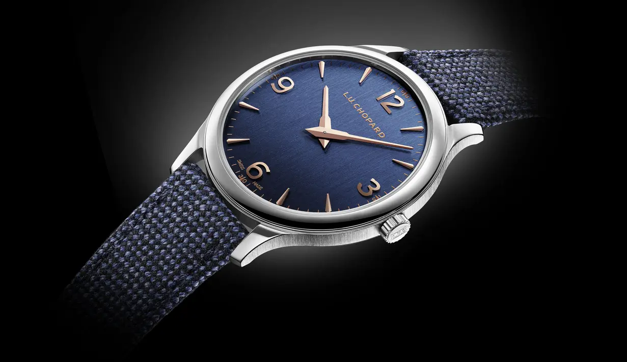 Atau untuk pilihan jam tangan yang lebih simpel, ada L.U.C XP dari Chopard. Keanggunan alami dengan desain kasual bisa terlihat dari detailnya. Foto: Chopard.