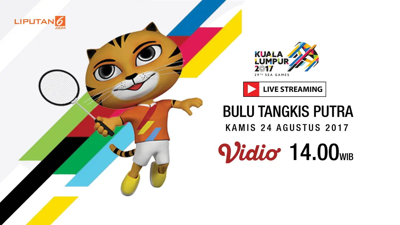 Banner Livestreaming Bulutangkis sea games 2017