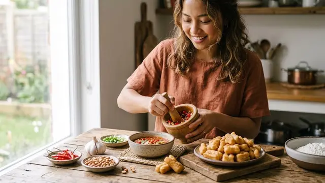 Resep Cakwe Mini dengan Saus Pedas Asam Manis