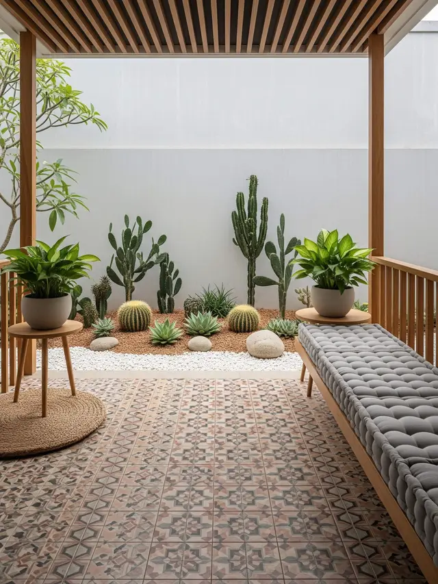 Desain Taman Kering yang Tetap Cantik Meski Jarang Disiram