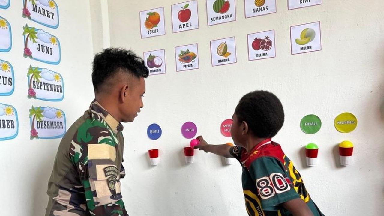Satgas Yonif 511 Luncurkan Posyandu Badak Hitam School di Lanny Jaya, Inovasi Layanan Terpadu untuk Anak