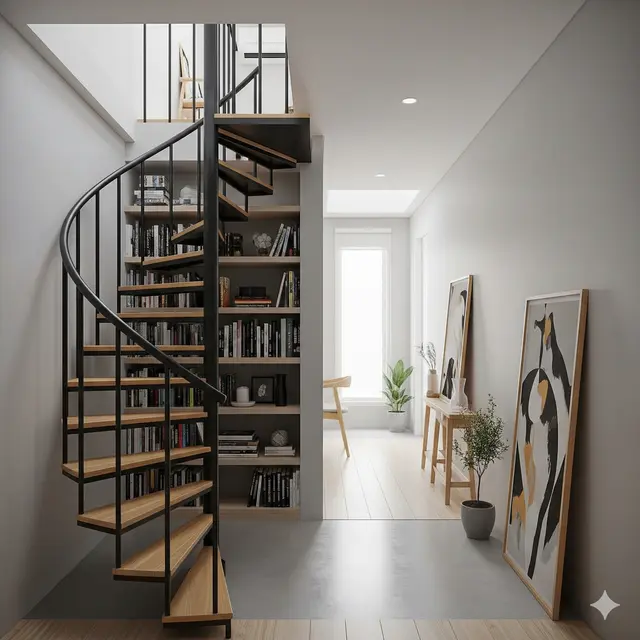 Inspirasi Rumah Estetik Sederhana 2 Lantai 5x8 di Gang